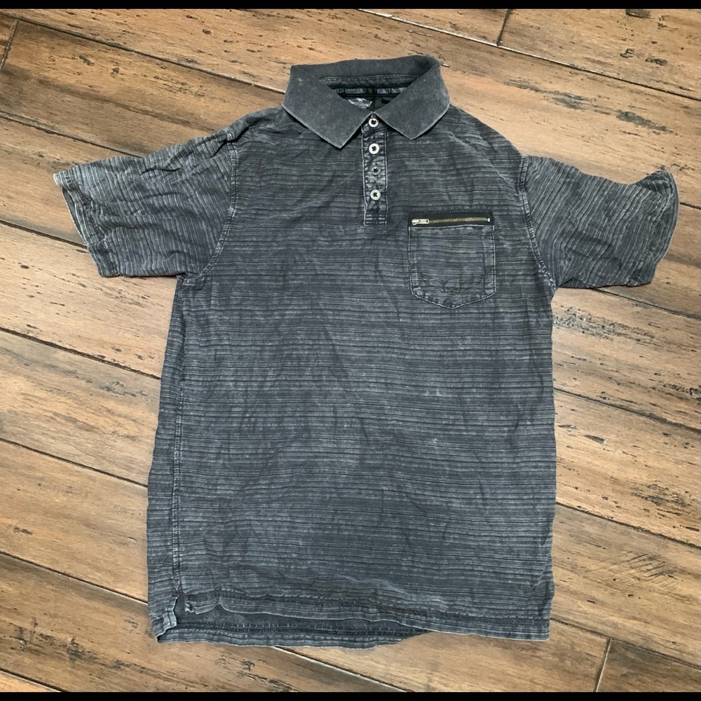 Harley Davidson Button pull over collar shirt